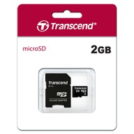 Karta pamieci Micro SD 2GB Transcend + Adapter SD