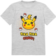 KOSZULKA DZIECIĘCA T-SHIRT DLA DZIECKA PIKACHU POKEMON 104 PREZENT JAKOŚĆ