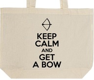 KEEP CALM AND GET A BOW torba zakupy prezent