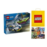 LEGO CITY č. 60415 - Naháňačka s policajným autom za muscle carom +Taška +Katalóg 2024