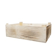 Fa ajándékdoboz 25x35 cm virágos