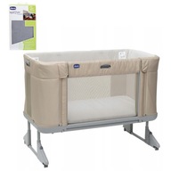 CHICCO NEXT2ME FOREVER HONEY BEIGE ŁÓŻECZKO DOSTAWNE 3w1 0-22kg + Mata