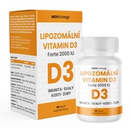 MOVit Lipozomálny Vitamín D3 Forte 2000 IU, 60 vegetariánskych cps.