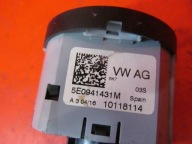 Skoda RAPID NH3 NH 5JA OCTAVIA III PANEL light switch 5E0941431M