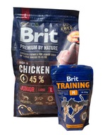 Brit premium by nature junior L 3kg + Przysmaki Brit Training Snack M 200g