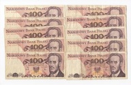 2. Zestaw banknotów PRL, 10 x 100 zł 1979
