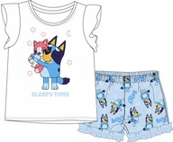 98cm dievčenské pyžamo bavlnené pyžamo BLUEY a BINGO letné
