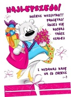 Karnet Happy B6 + koperta wzór nr 21