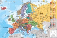 Mapa Europy - plakat 91,5x61 cm