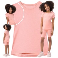 koszulka dziewczęca na wf 4f dziecięca t-shirt bawełna dziecięcy r. 146