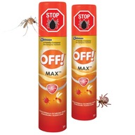 SPRAY Na Komary Kleszcze OFF MAX Repelent Aerozol Skuteczny 100 ml x2