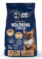 JOHN DOG HOVÄDZIE KRMIVO S KRILLOM 3KG MALÉ PLEMENÁ