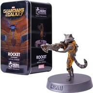 FIGURKA ROCKET STRÁŽCOVIA GALAXIE 1:18 EAGLEMOSS KOVOVÁ PLECHOVKA MARVEL