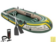 Ponton Seahawk 3os. Intex Pompka + Wiosła 68380 MODEL 2024