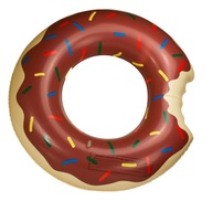 Koło dmuchane Donut 80cm brązowe