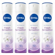NIVEA Fresh Sensation antyperspirant spray 4x150ml