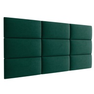 Čalúnené stenové panely 60x30 Fľašková zelená