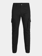Jack&Jones Junior Spodnie materiałowe Paul 12151646 Czarny Slim Fit
