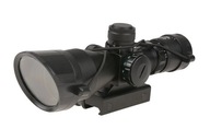 Luneta 2,5-10x40 Theta Optics + osłony AK M4 M16 AR RIS Picatinny RED Green