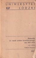 MATERIAŁY DO NAUKI PRAWA KONSTYTUCYJNEGO LATA 1939-1952 TADEUSZ SZYMCZYK