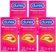 DUREX PLEASUREMAX kondómy s výstupkami a prúžkami vlhčené 60 ks