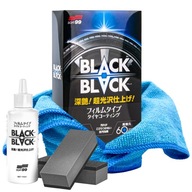 Płyn nabłyszczania opon plastików czernidło SOFT99 Black Black + mikrofibra