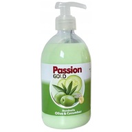 Passion Gold MYDŁO W PŁYNIE Z POMPKĄ DO RĄK Oliwka i Ogórek 500ml