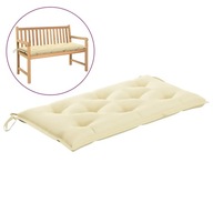 Poduszka na ławkę ogrodową, biała, 100x50x7 cm, tk