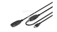 Kabel przedłużający USB 3.0 SuperSpeed Typ USB A/USB A M/Ż aktywny czar