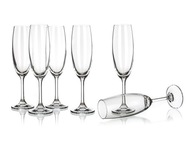 Sada pohárov na šampanské klasické elegantné Leona 210ml 6 ks