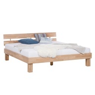 Łóżko dębowe EDYTA 140x200, lite naturalne drewno