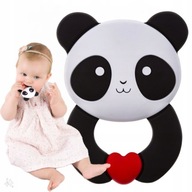 Akuku Gryzak Uspokajający na Ząbkowanie SILIKONOWY Panda Sensoryczny