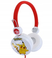 Słuchawki nauszne OTL Technologies pokemon biało-czerwone 85DB dla dzieci