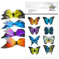 3D fóliové samolepky Motýle 8 ks Titanum