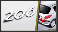 Peugeot 206 emblemat znaczek tył tylnej klapy ORYGINAŁ