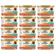 PURINA GOURMET GOLD Krmivo pre mačky s hovädzím mäsom a paradajkami 12x85g