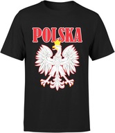 KOSZULKA POLSKA KIBICA PATRIOTYCZNA MĘSKA EURO 2024 BIAŁO CZERWONI ORZEŁ