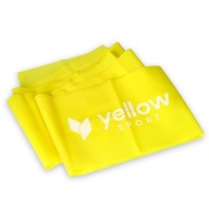 Taśma do ćwiczeń yellowFLAT band - żółta, opór 1-2 kg, guma rehabilitacyjna