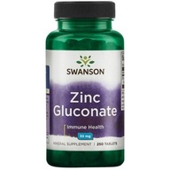 SWANSON Glukonian Cynku 30 mg 250 tab.