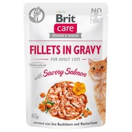 Brit Care Cat, filety w sosie - łosoś, rokitnik i lukrecja, saszetka 85 g