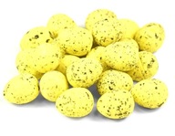 Jajka styropianowe żółte nakrapiane komplet 36 szt małe jajeczka 3 cm