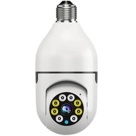 E27 Bulb Surveillance Camera Night Vision Full Color Automatic Human Tracki