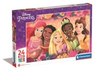 PUZZLE 24 MAXI elementy DISNEY KSIĘŻNICZKI