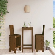 Barové stoličky 2 ks medovo hnedá 40x42x120 cm borovica