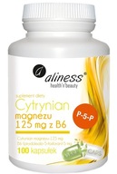 Aliness Citrát Magnézium 125mg + Vit. B6 100 kaps