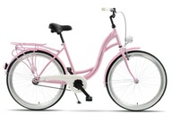Rower miejski 26 Kands S-comfort Velo różowy mat