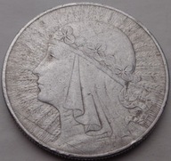 10 złotych - GŁOWA KOBIETY - 1933 - srebro