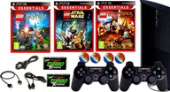 KONSOLA PS3 SUPER SLIM 250GB NOWE PADY BEZPRZEWODOWE GRY LEGO DLA DZIECI