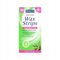 BEAUTY FORMULAS ALOE VERA PLASTRY DO DEPILACJI TWARZY I BIKINI WAX STRIPS 3