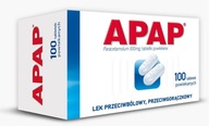 Apap paracetamol 500mg 100 tabletek przeciwbólowy